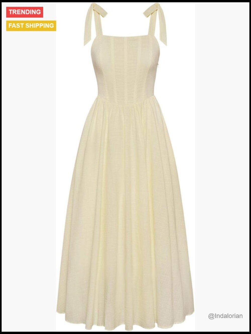 Womens Renaissance Corset Dress Square Neck Cottagecore Fishbone Sundress